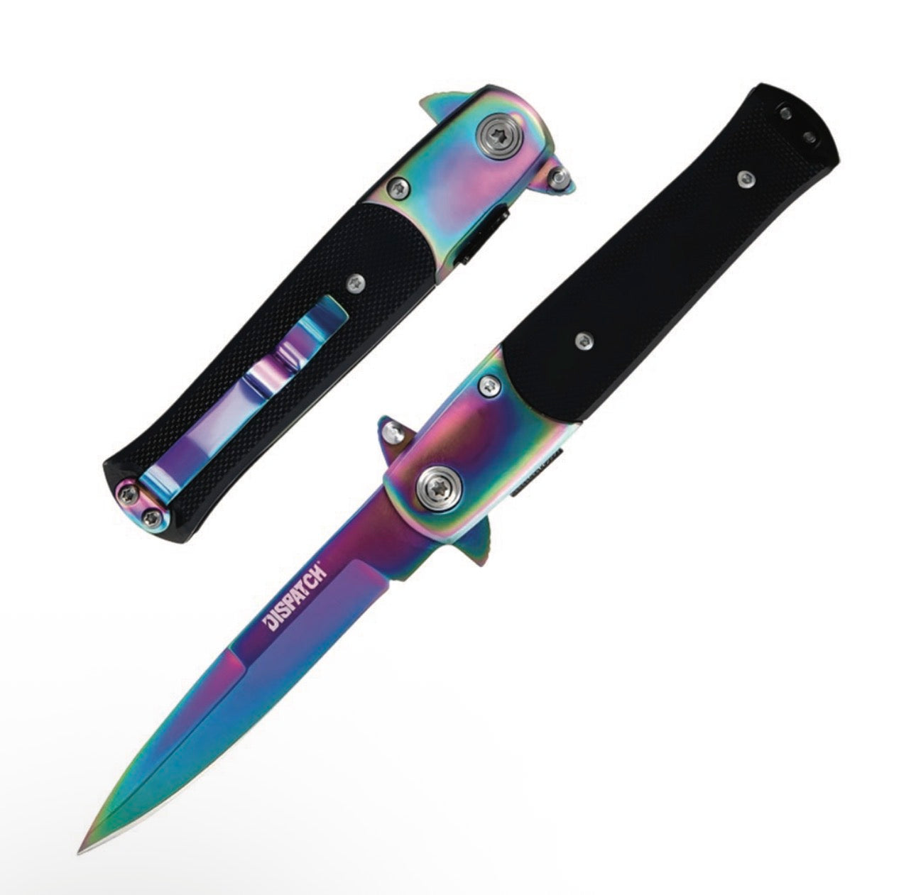 Dispatch 4" Fashion Colorful Spring Assisted Folding Knife – Durable G10 Handle & Stainless Steel Blade