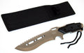 12" Full Tang Defender Xtreme Silver Combat Ready Hunting Knife With Sheath