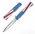 Dispatch 5" Closed Spring Assisted Folding Pocket Knife with USA Flag Handle