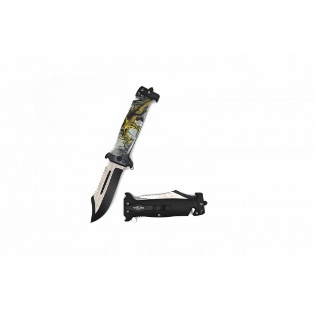 Spring Assist Folding Knife 9.25" overall (120/12/14*10*17/47)