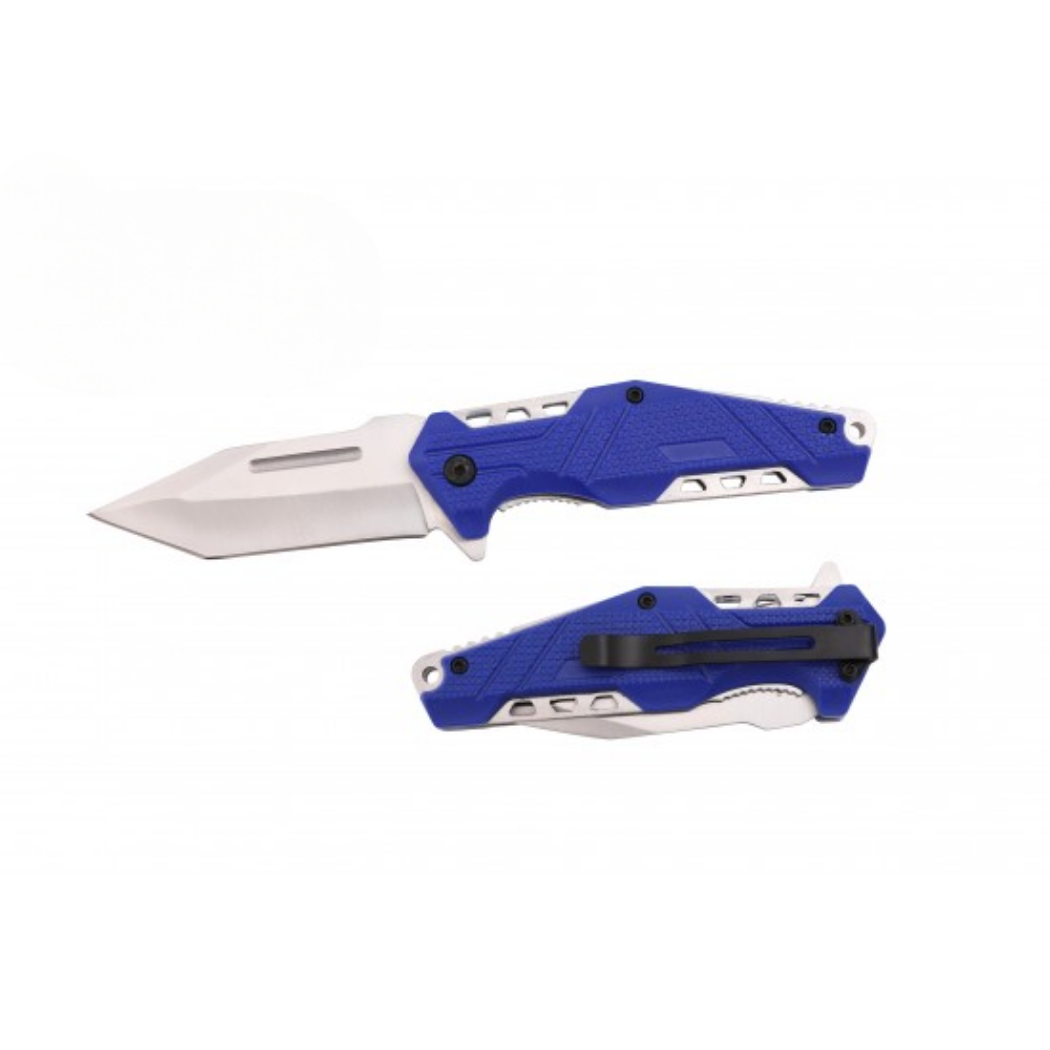 ** Discontinued ** Spring Assist Knife, 4.5" Closed Blue (120/12/12*8*17/36)