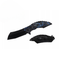 ** Discontinued ** Spring Assist Knife, 4.5" Closed Blue Dragon (120/12/12*8*17/32)