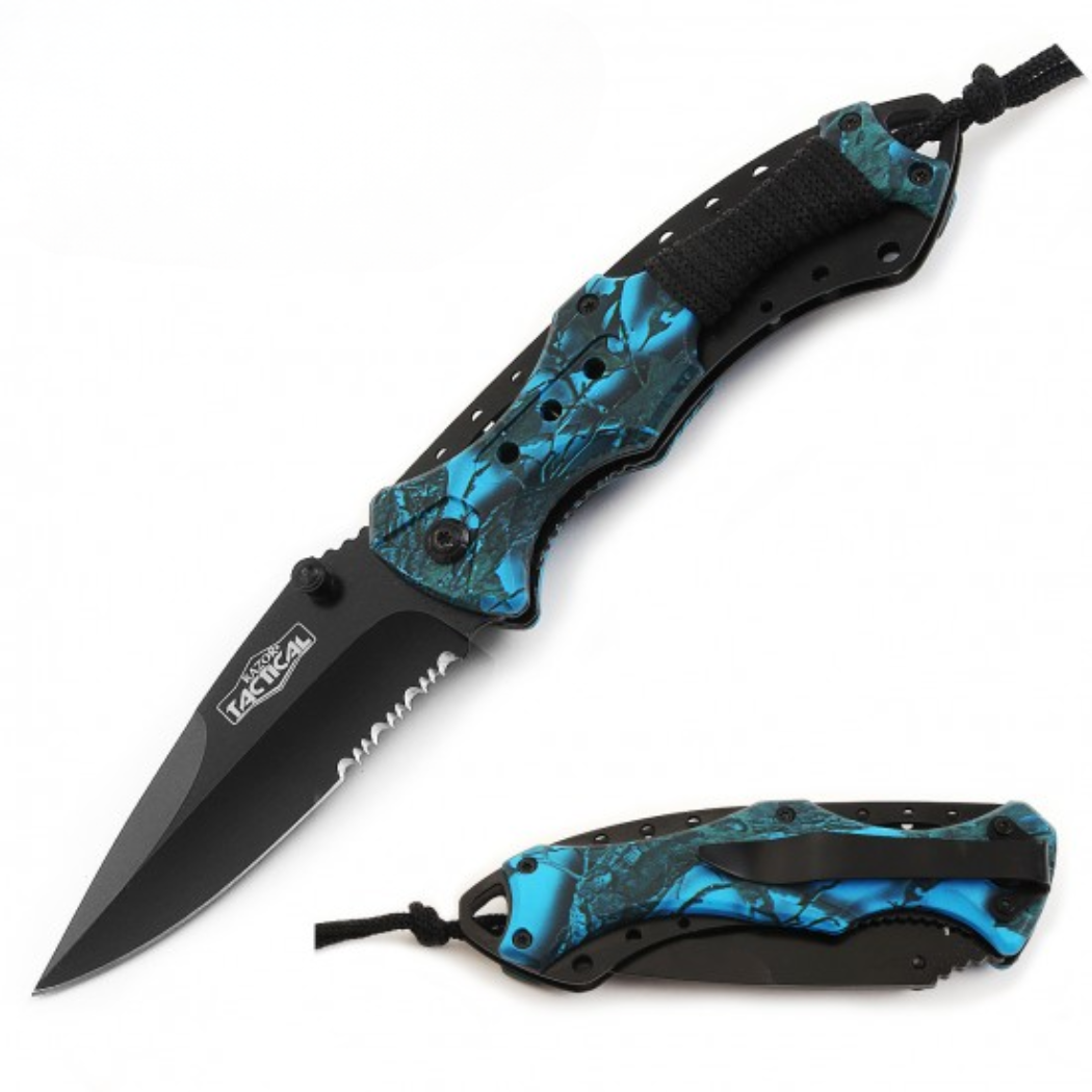 Spring Assisted Knife w/ABS Handle, 4.5" closed (120/12/12*9*17/40)