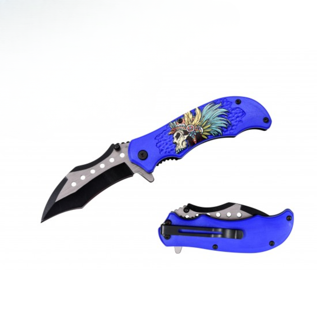 4.5" Spring Assist Pocket Knife ABS Handle (120/12/13*10*17/42)