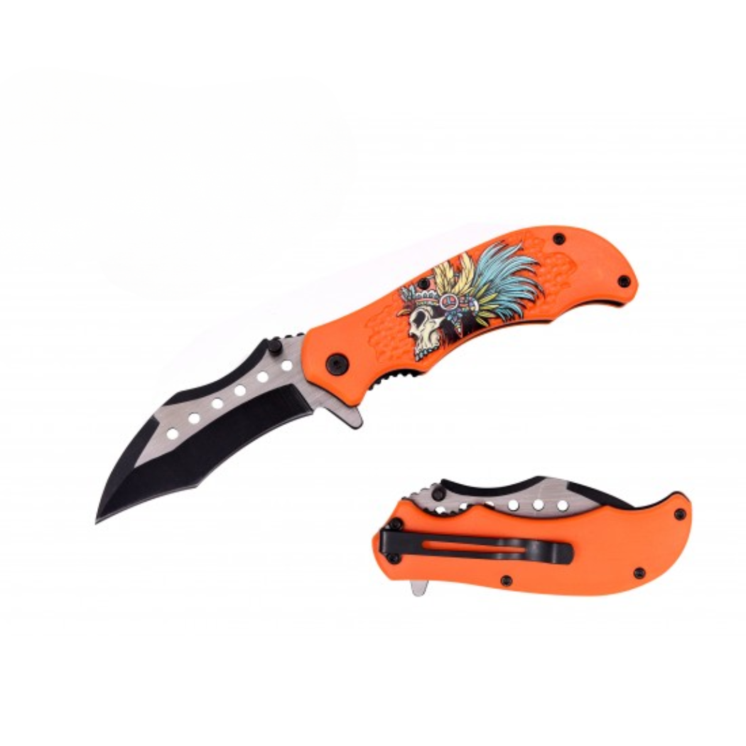 4.5" Spring Assist Pocket Knife ABS Handle (120/12/13*10*17/42)